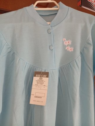 Camisón señora azul vintage.