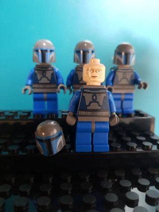 Lego Mandalorianos Azules (4 figuras disponibles)