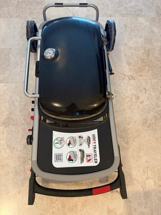 Barbacoa Weber Traveler Gas Negra