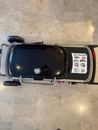 Barbacoa Weber Traveler Gas Negra