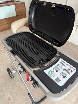 Barbacoa Weber Traveler Gas Negra
