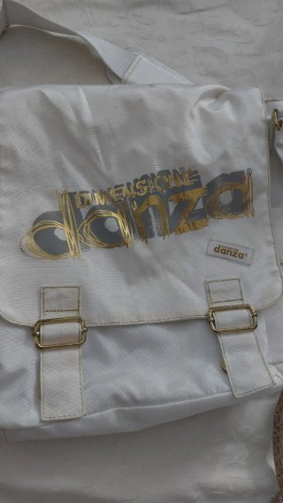 Borsa Danza donna bianca e oro