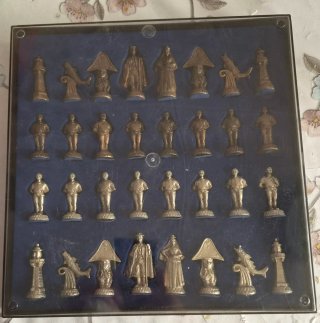 Juego Ajedrez Canario Bronce