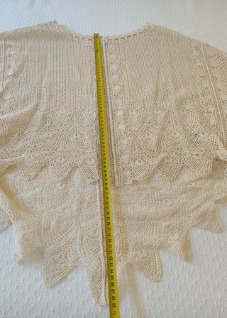 Poncho de crochet de Anthropologie. Talla XS/S