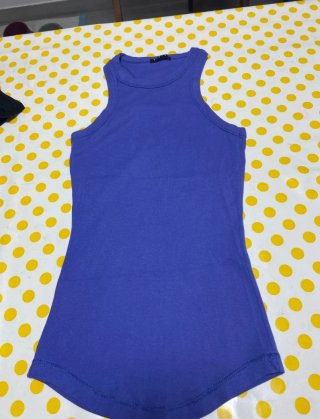 Duo canotte Sisley nero e blu