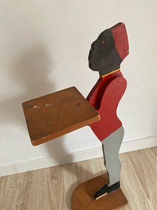 Figura camarero con bandeja coleccionismo