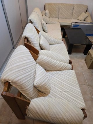 Conjunto Sofá y Sillón Corte Inglés