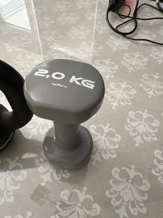 Pesas 2kg y Kettlebell