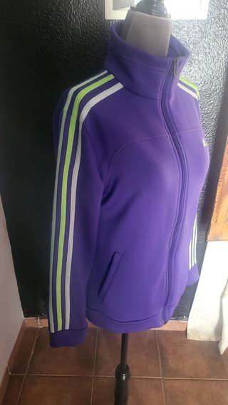 Chaqueta Adidas Climalite Mujer Morado Verde