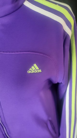 Chaqueta Adidas Climalite Mujer Morado Verde