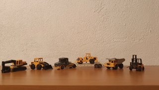 Set 7 Maquinarias Construcción Miniatura