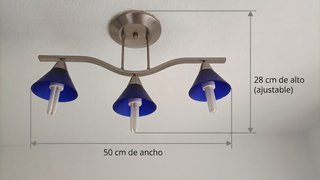 2 Lámparas Techo Salón 3+4 Focos