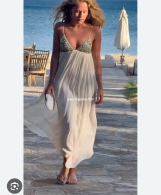 Vestido Zara Collection Abalorios