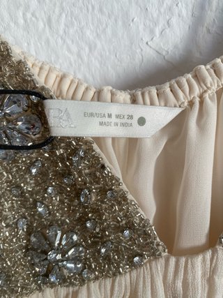 Vestido Zara Collection Abalorios