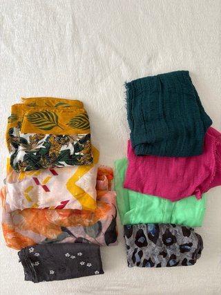 Lote 8 pañuelos mujer estampados