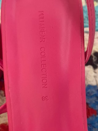 Sandalias Pull&Bear Rosa Talla 38
