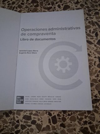 Libro Operaciones Administrativas de Compraventa