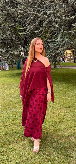 Vestido Boda/Fiesta Rojo vino