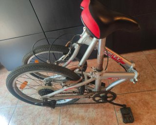 Bicicleta Plegable Plata
