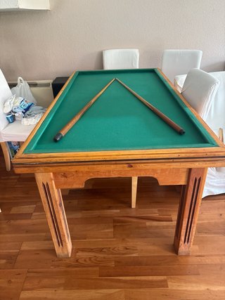 Mesa Salón Convertible Billar Madera