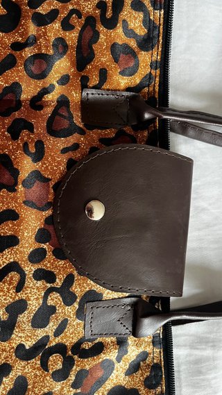 Bolso de playa estampado leopardo