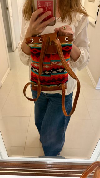 Bolso Mochila Tejido Andino