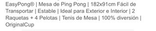 Mesa de ping pong plegable