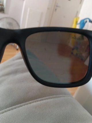 Gafas de Sol Ray-Ban Negras Lentes Azules