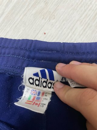 Pantalón corto Adidas vintage azul
