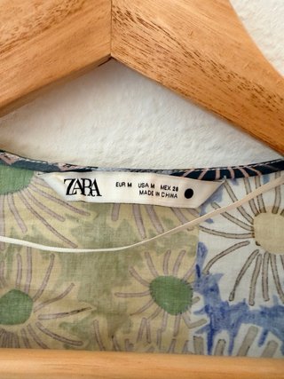 Top crop floral Zara