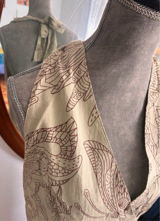 Vestido largo nuevo LAGA 100% Algodón Estampado