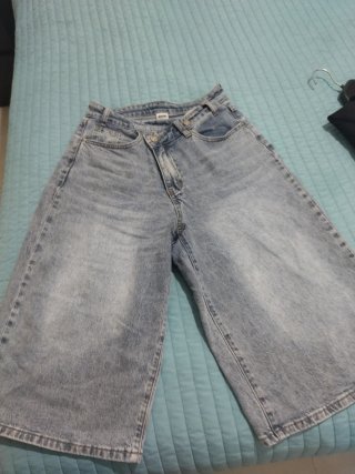 Pantalón vaquero ancho azul
