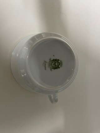 Tazas Irabia Romance Filo Oro Porcelana