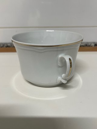 Tazas Irabia Romance Filo Oro Porcelana