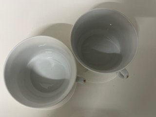 Tazas Irabia Romance Filo Oro Porcelana