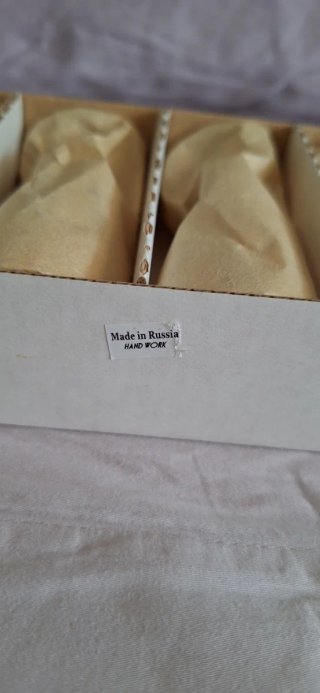 Calici in cristallo doppia Acquila Imperiale Russa