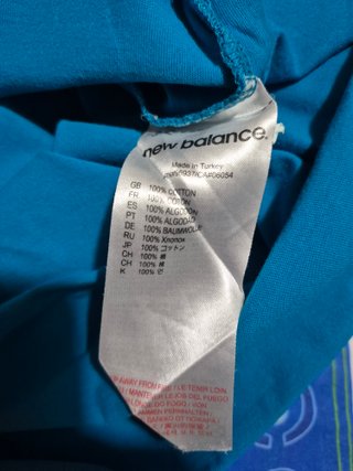 T-shirt New Balance Blu Taglia L