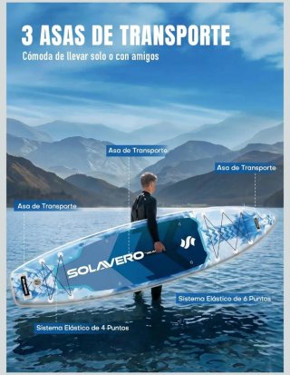 Tabla Paddle Surf SOLAVERO 350cm a estrenar