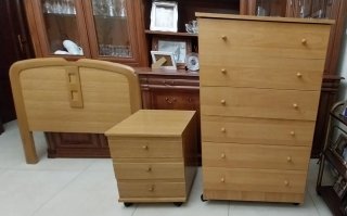 Muebles de dormitorio madera clara