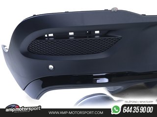 DIFUSOR TRASERO NEGRO CON COLAS NEGRAS PARA MERCEDES GLE COUPE C167