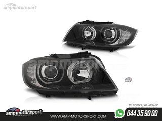 FAROS DELANTEROS OJOS DE ANGEL LED PARA BMW SERIE 3 E90 / E91 / BERLINA / TOURING