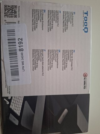 Caja Externa TooQ Luna TQE-2202S M.2 SATA NGFF