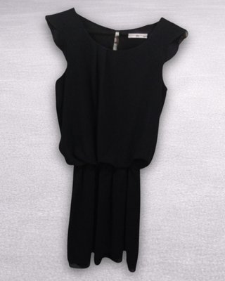 Vestido LM negro S verano casual chic ligero