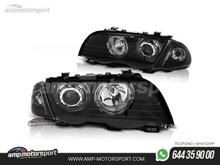 FAROS DELANTEROS OJOS DE ANGEL LED PARA BMW SERIE 3 E46 / BERLINA / TOURING