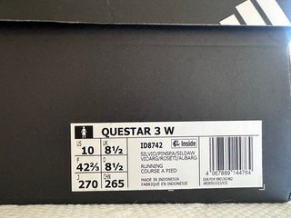 Zapatillas Adidas Questar 3 Mujer Gris/Rosa