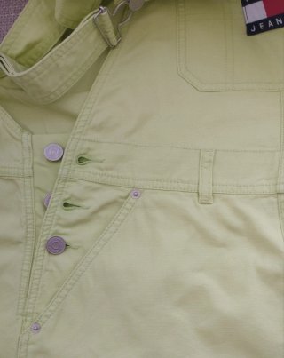 Peto Vestido Tommy Jeans Verde/Amarillo