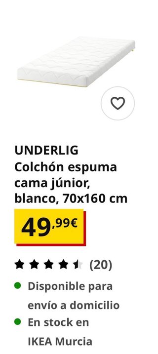 2 Camas Infantiles IKEA Kritter Blancas