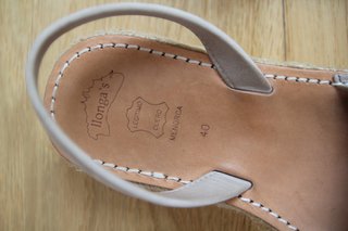 Sandalias Menorquinas Llonga's Beige Doble Suela