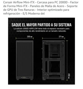 PC ITX AM5,Ryzen 7500F,RX9070GRE,16GB DDR5,SSD 1TB