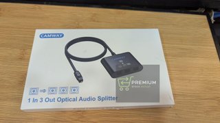 CAMWAY Splitter Optico 3 Salidas Divisor de Audio Digital
